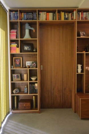 walnut storage wall 6