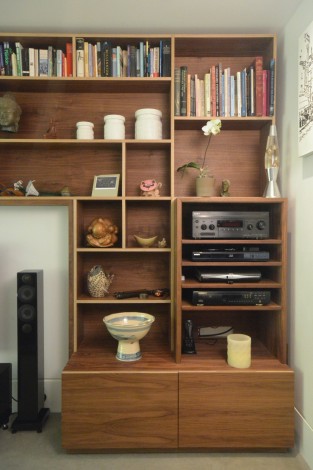 walnut storage wall 7