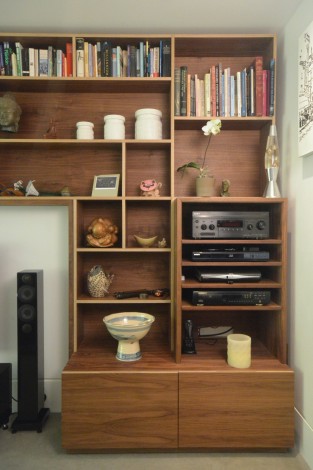 walnut storage wall 7