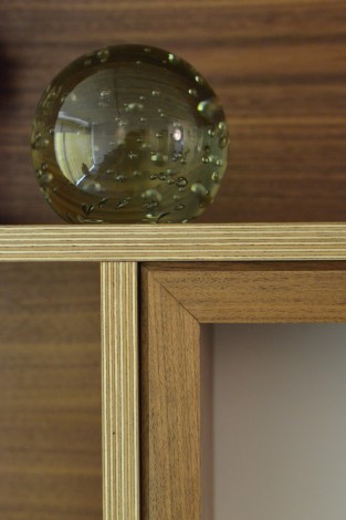 walnut storage wall 8 detail