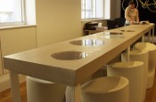 a-vision reception desk & boardroom table